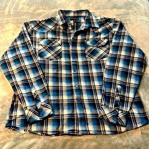 PLUS Size Men’s Subculture Flannel Shirt